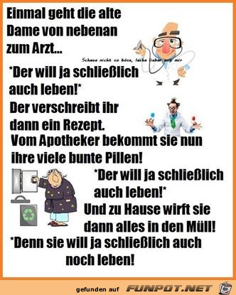 Einmal geht die alte Dame Einmal geht die alte Dame