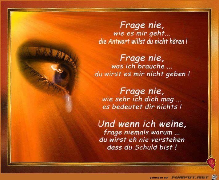 Frage nie