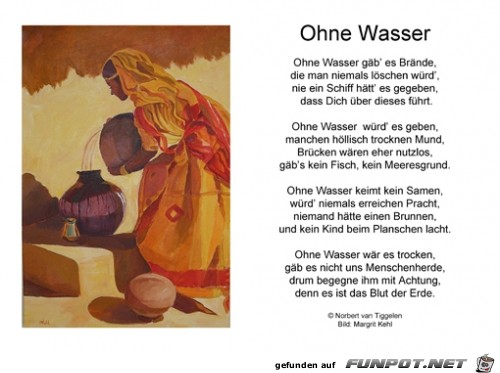 ohne wasser ohne wasser