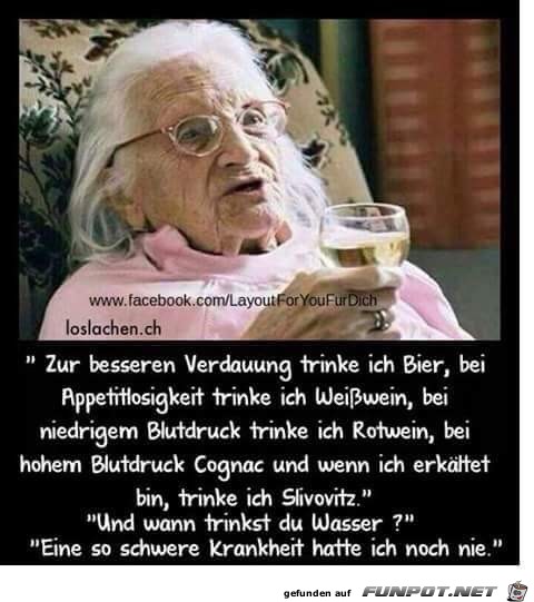 Wann trinkt man Wasser?