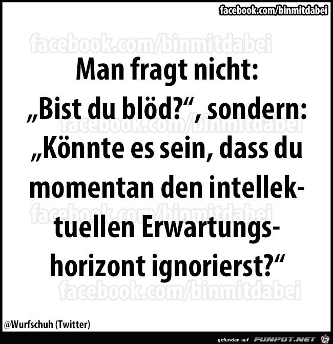 Man fragt nicht Man fragt nicht