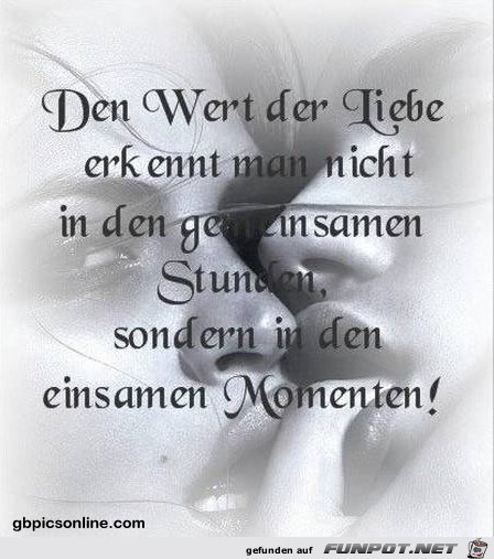 den Wert der Liebe