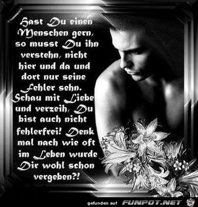 Hast du einen Menschen gern Hast du einen Menschen gern