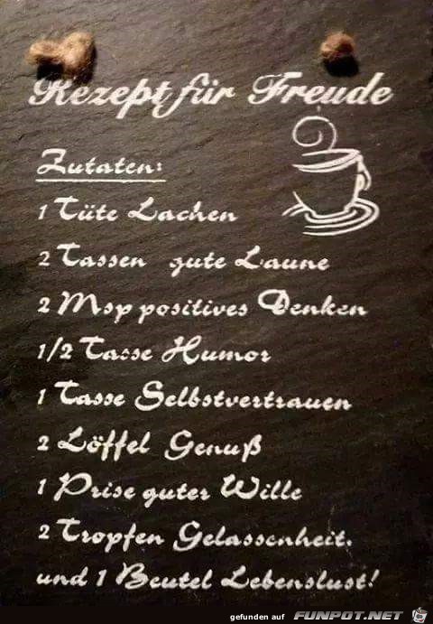 Rezept fr Freude