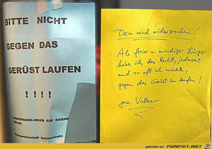 Widerspruch Widerspruch