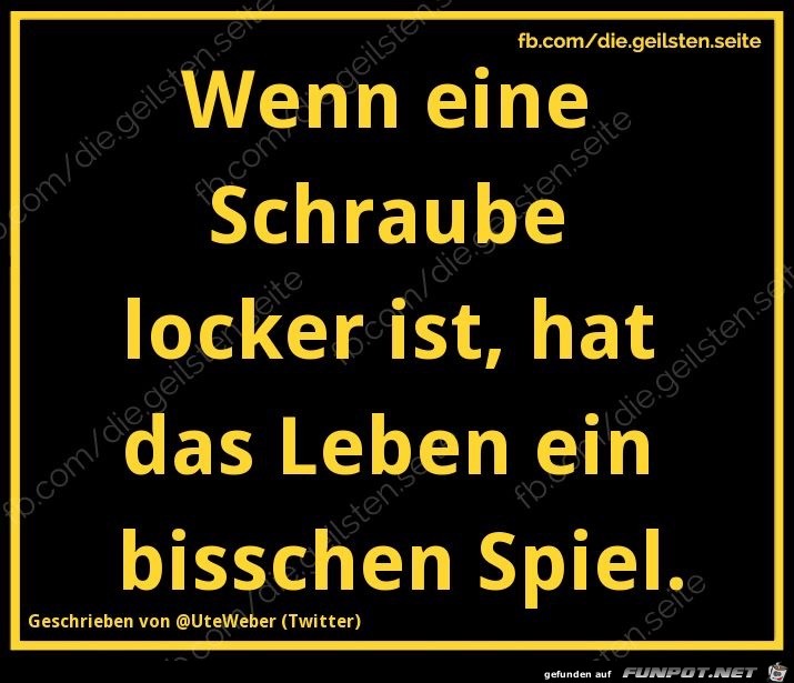 Schraube locker