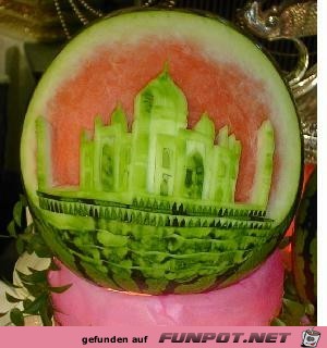 Wassermelonen und Eierschalen
