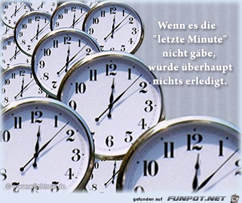 die letzte Minute 