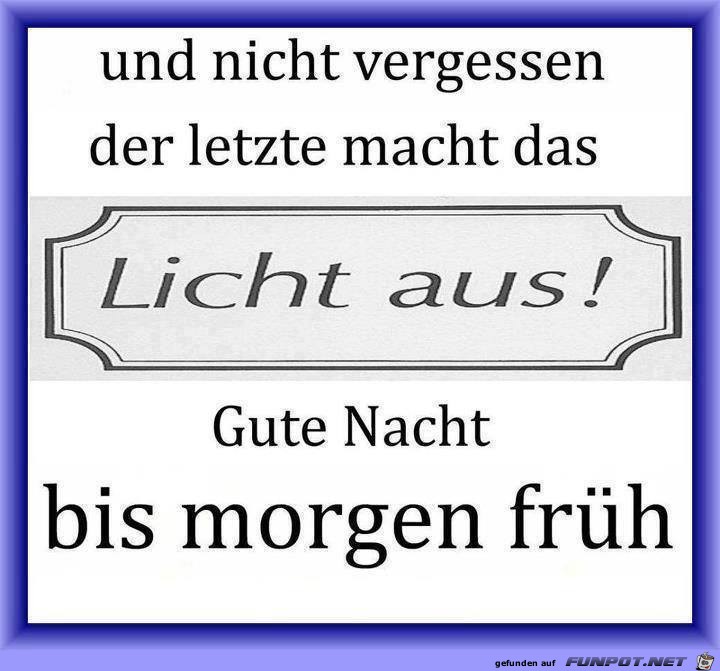Der letzte macht das Licht aus Der letzte macht das Licht aus