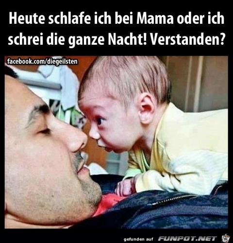 Bei Mama schlafen