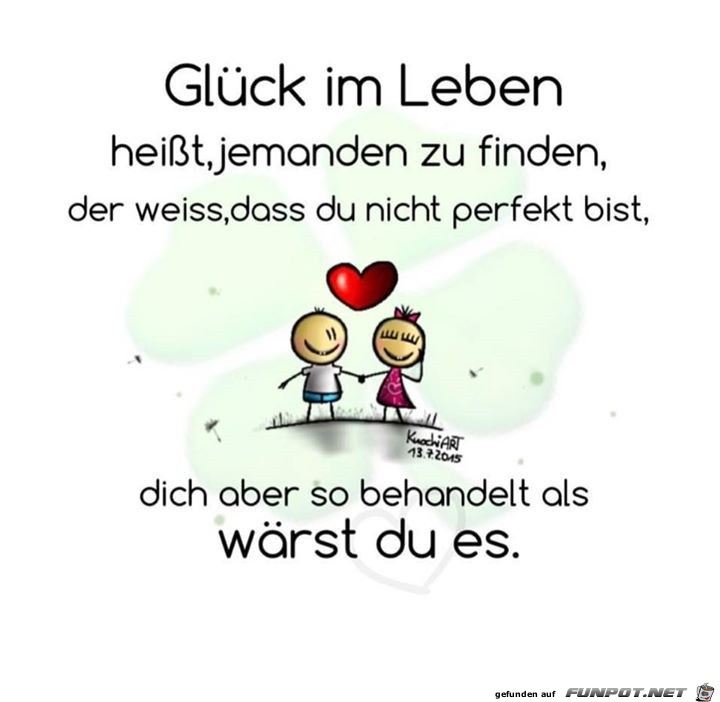 Glueck im Leben