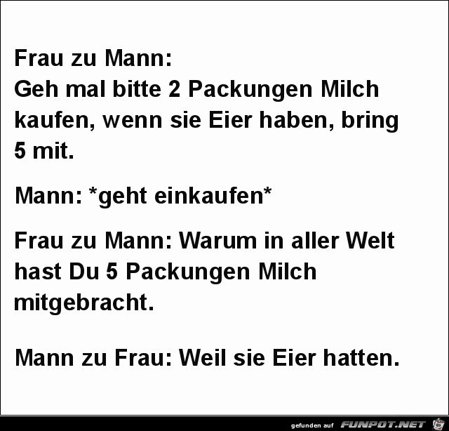 Frau zu Mann