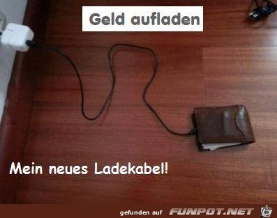Geld aufladen Geld aufladen