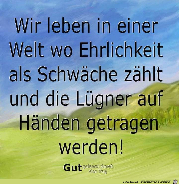 wir leben in einer welt