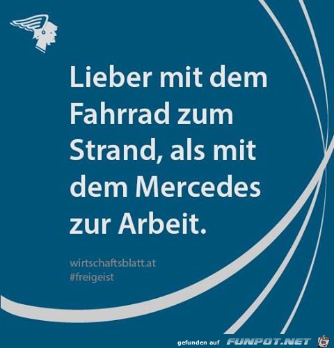 Lieber mit den Fahrrad