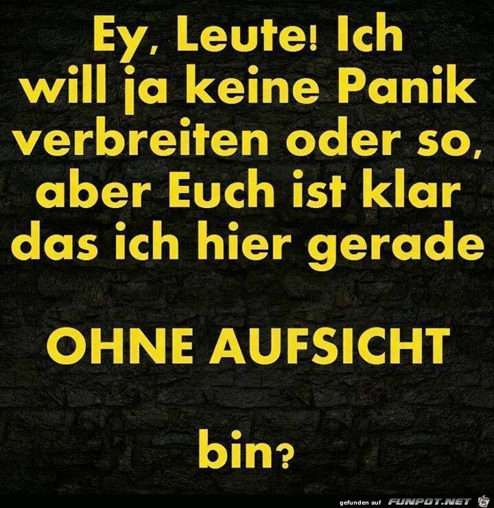 Ohne Aufsicht