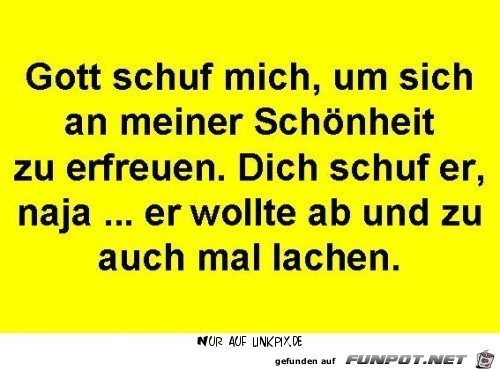 gott schuf mich gott schuf mich