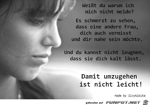 Damit umzugehen ist nicht leicht Damit umzugehen ist nicht leicht