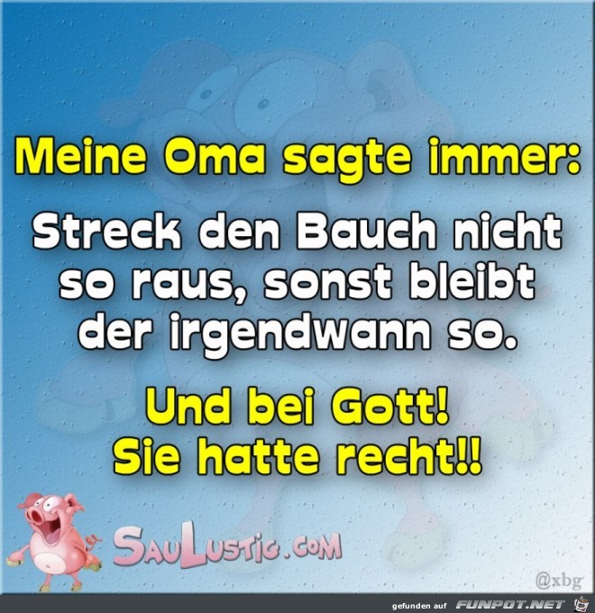 Oma-sagte-immer Oma-sagte-immer