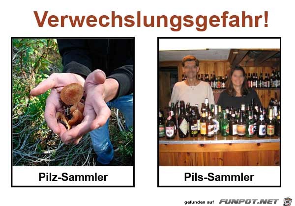 Achtung - Verwechslungsgefahr