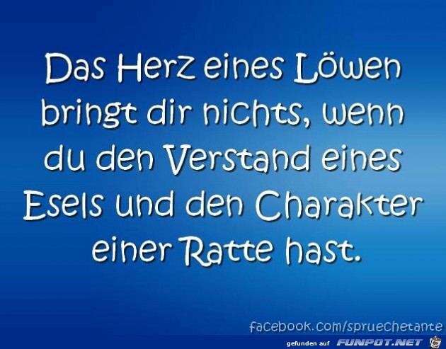 Das Herz eines Loewen bringt dir... Das Herz eines Loewen bringt dir...