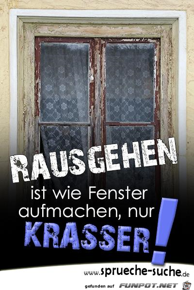 rausgehen