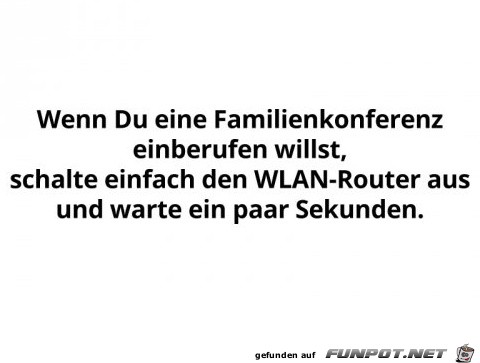 wenn du eine Familienkonferenz