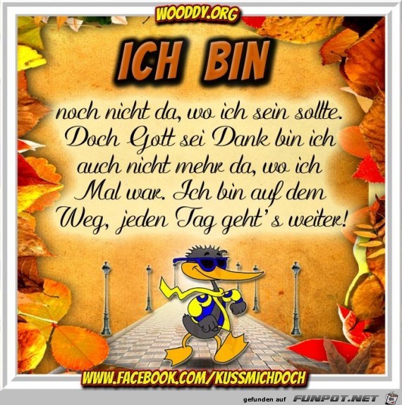 ich bin nicht da