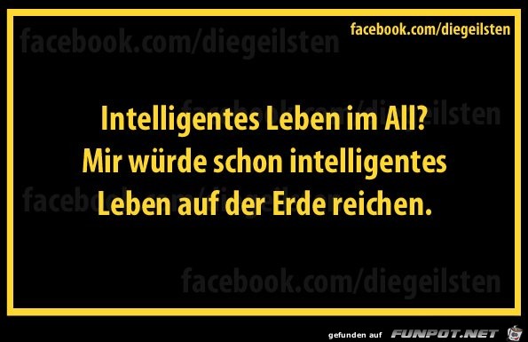 diegeilsten Intelligentes Leben diegeilsten Intelligentes Leben