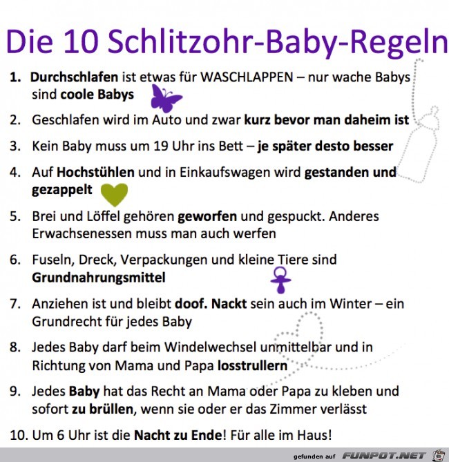 Baby-Regeln Baby-Regeln