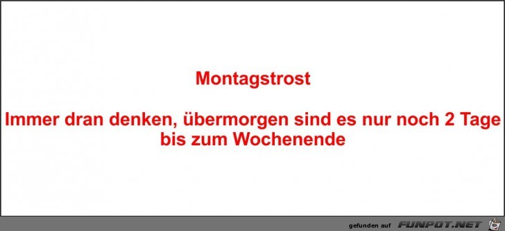 Montagstrost