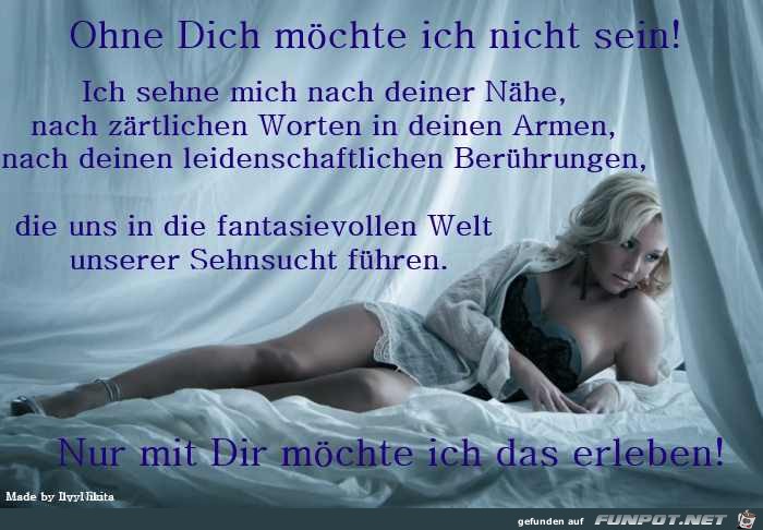 Nur mit dir moechte ich das erleben Nur mit dir moechte ich das erleben