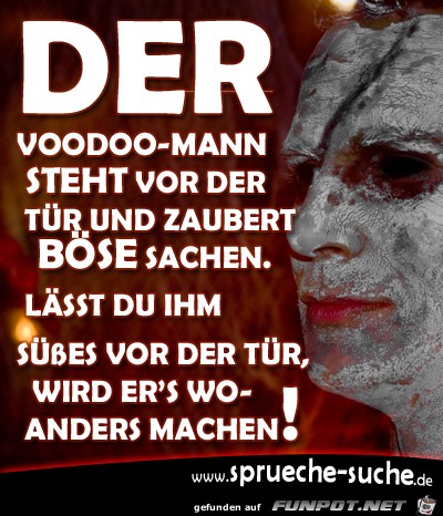 der-voodoo-mann-steht-vor-der-tuer