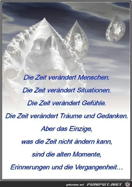 die zeit veraendert die zeit veraendert