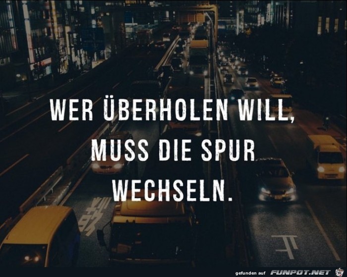 wer ueberholen will