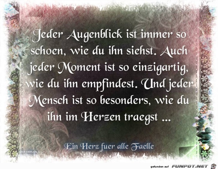 Jeder Augenblick Jeder Augenblick