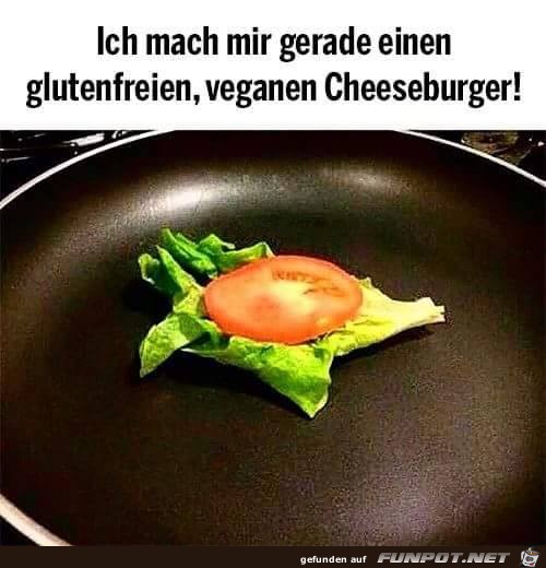Veganer Cheesburger