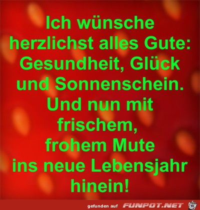 herzlichst alles gute 