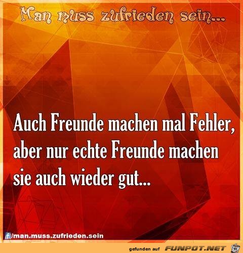 Auch Freunde machen mal Fehler