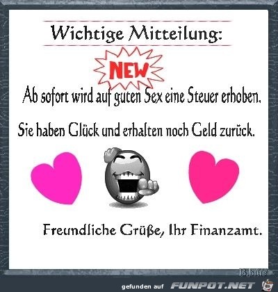 wichtige Mitteilung Ihres Finanzamtes wichtige Mitteilung Ihres Finanzamtes