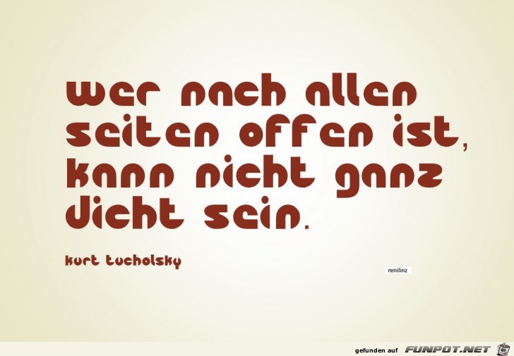 wer nach allen seiten offen ist wer nach allen seiten offen ist