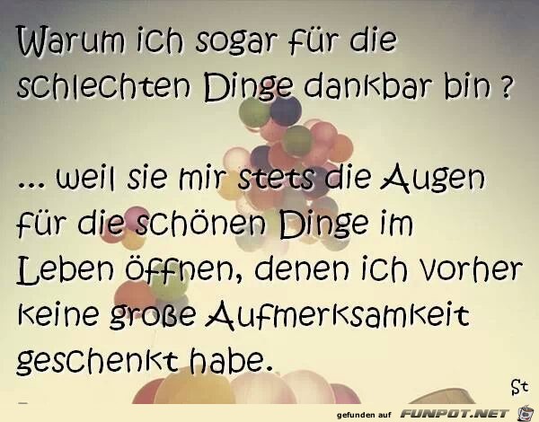 Warum ist sogar für die schlechten Dinge... Warum ist sogar für die schlechten Dinge...