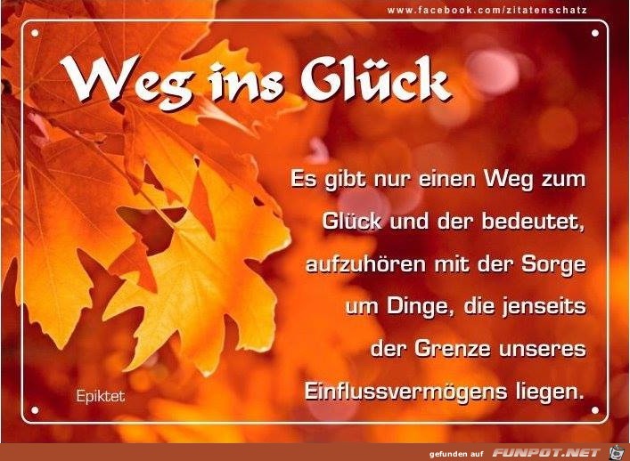 es gibt nur einen Weg ins Glueck es gibt nur einen Weg ins Glueck