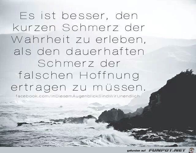 Es ist besser, den kurzen Schmerz... Es ist besser, den kurzen Schmerz...