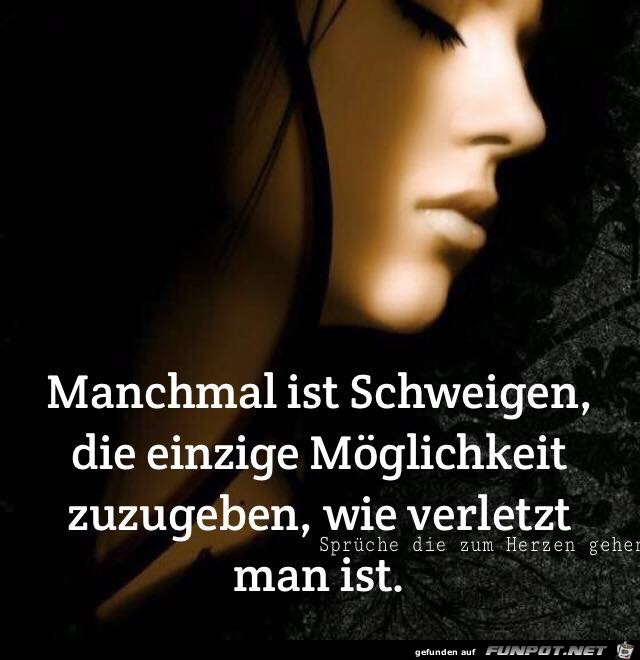 Manchmal ist Schweigen