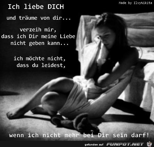 Verzeih mir wenn ich nicht mehr bei dir sein darf