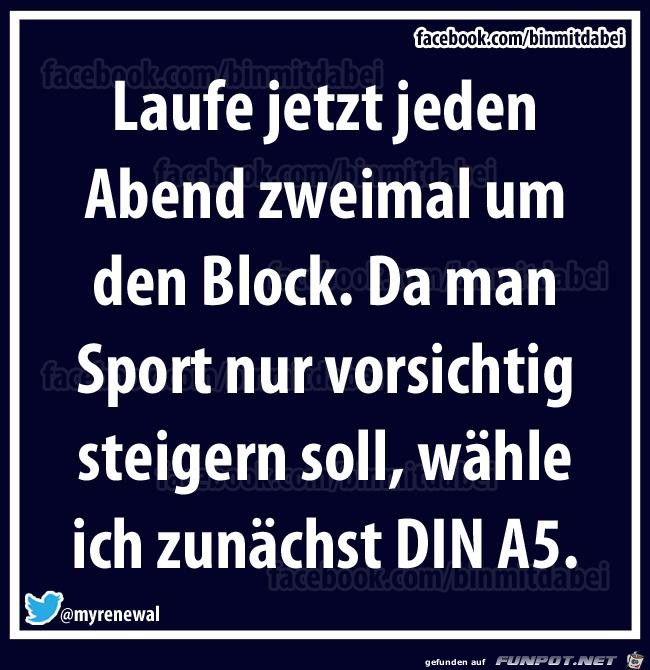Sport um Block
