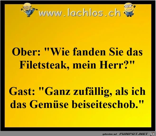 Ober und Gast