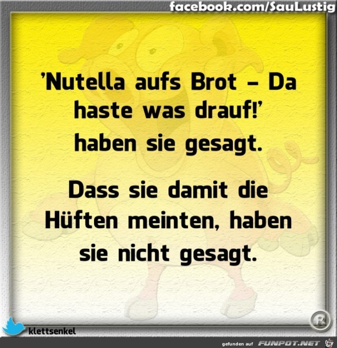  Nutella aufs Brot