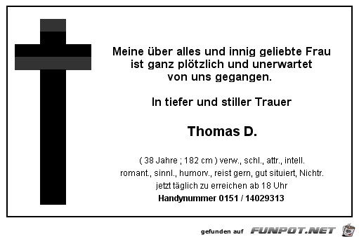 Todesanzeige - Ehefrau3 Todesanzeige - Ehefrau3